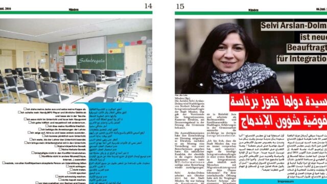unterwerfung statt integration arabisch deutsche zeitung in minden
