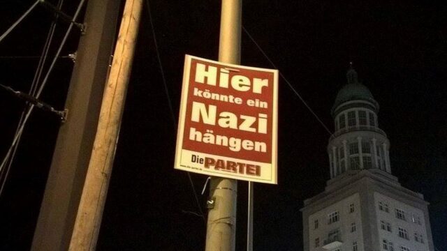 DIE PARTEI ruft zu Mord und Bürgerkrieg auf