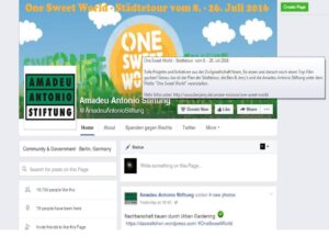 Amadeu-Antonio-Stiftung propagiert die "One Sweet World"