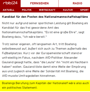 Qotenneger Boateng: Wie die ARD den Sport für Propaganda missbraucht 3 Bild anklicken, RBB!