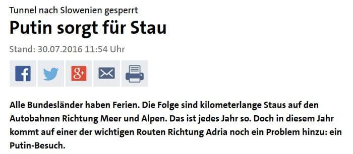 Stau auf Europas Autobahnen – ARD: „Putin ist schuld“ 2 Irgendwas mit Putin. Quelle: https://www.tagesschau.de/ausland/stau-111.html