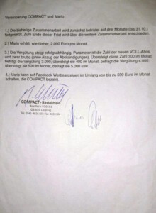 Erste provisorische Vereinbarung zwischen Elsässer und Rönsch aus dem Jahr 2015