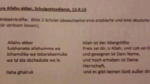 Eltern empört: Bayerische Schule „zwingt“ Schüler „Allahu akbar“ vorzutragen