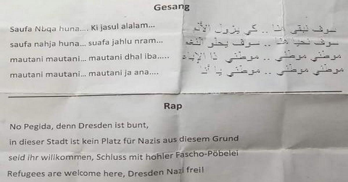 Der Linksstaat bei der Arbeit: Schüler in Meißen müssen Anti-Pegida-Lied singen