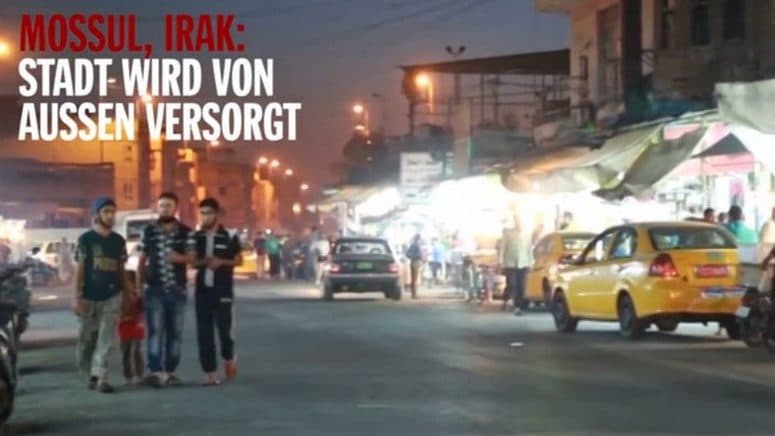 IS-Streetlife: Spiegel Online zeigt fröhliches Flanieren in der Terroristenhochburg. Quelle: "Islamischer Staat"