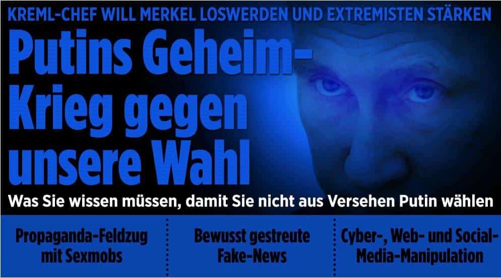 BILD-Zeitung dreht durch: Merkel unschuldig – Putin verantwortlich für Sexmobs in Deutschland