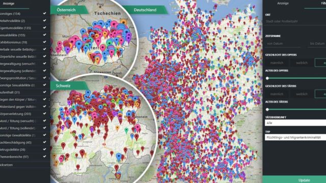 Migrantenkriminalität: Interaktive Karte verzeichnet mehr als 70.000 bestätigte „Einzelfälle“