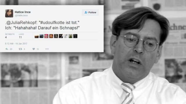 Spiegel-Journalistin bejubelt den Tod von Udo Ulfkotte: „Hahahaha! Darauf einen Schnaps!“