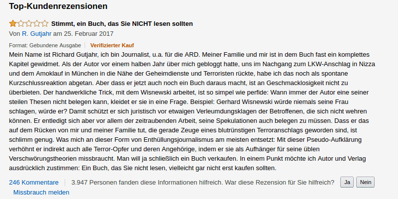 ARD-Journalist im digitalen Blutrausch: Wie sich Richard Gutjahr für Kritik an einem Autor rächt 2 ARD-Journalist im digitalen Blutrausch: Wie sich Richard Gutjahr für Kritik an einem Autor rächt