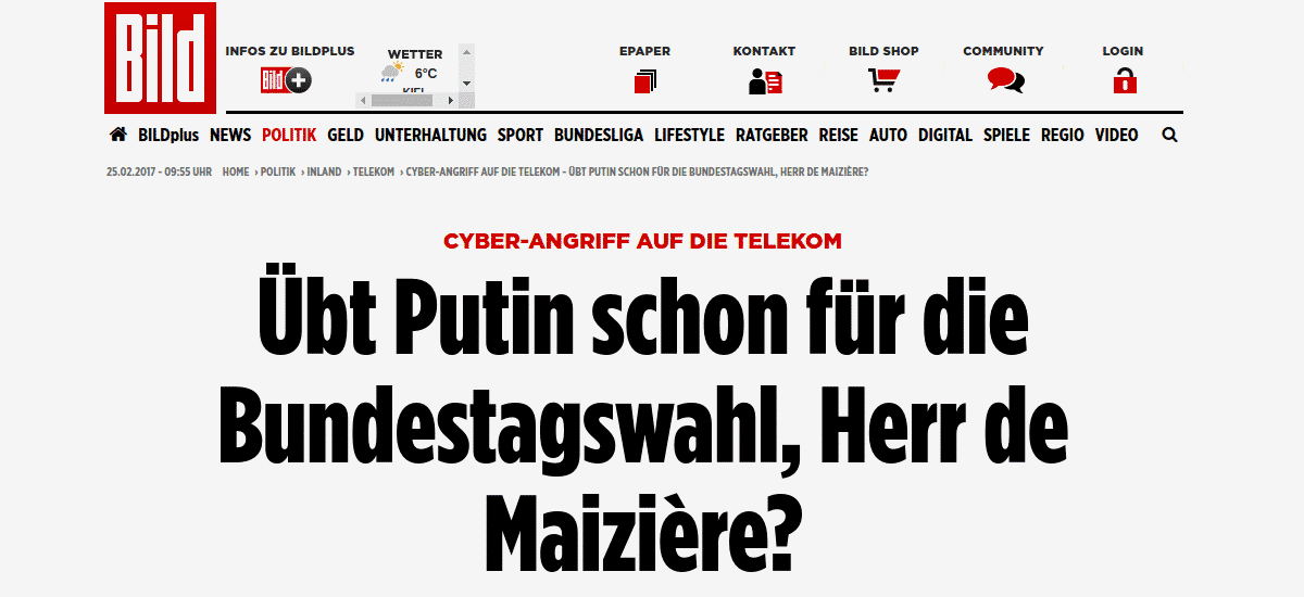 Telekom-Hack: Wochenlang hetzen Medien gegen Russland – Jetzt steht fest: Es war ein Brite