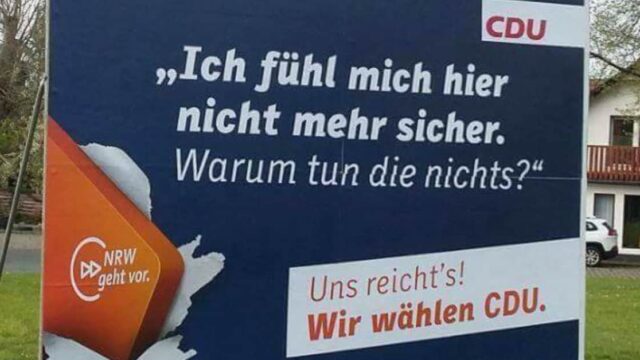 Skandalös: Merkel-Regime verhöhnt Opfer von Migrantengewalt mit dreistem Wahlplakat
