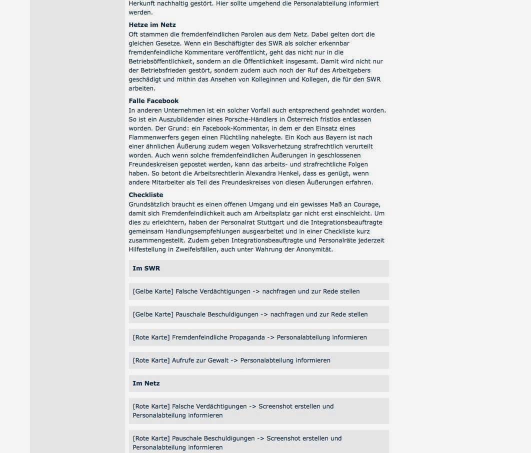 Dein Kollege – Ein Rassist? Leitfaden zum Denunzieren beim Öffentlich Rechtlichen SWR
