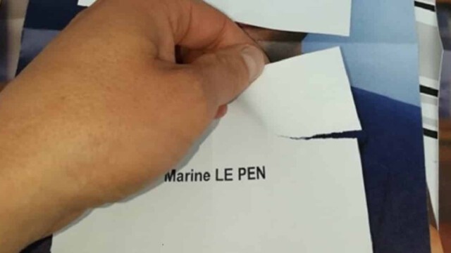 Massiver Wahlbetrug in Frankreich: Stimmzettel für Le Pen waren beschädigt und damit ungültig