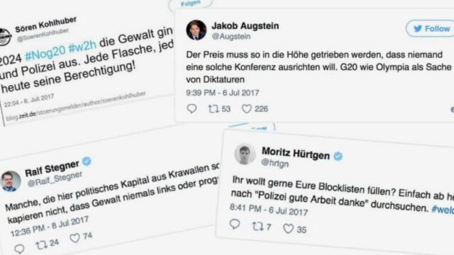 Dümmer geht's immer: So dreist relativieren Politiker und Medien den Linksterror von Hamburg