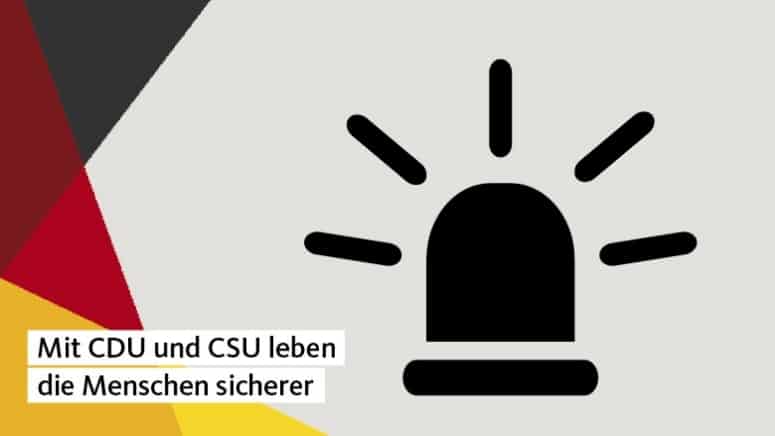 Ist Merkel schizophren? CDU erklärt "Sicherheit und Ordnung" zum zentralen Wahlkampf-Thema