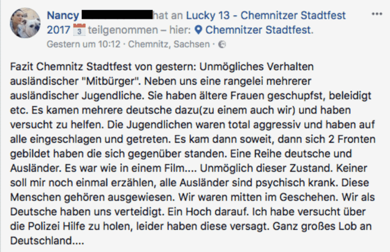 Sex-Dschihad in Chemnitz: „Flüchtlinge“ stürmen Stadtfest – Medien schweigen und zensieren