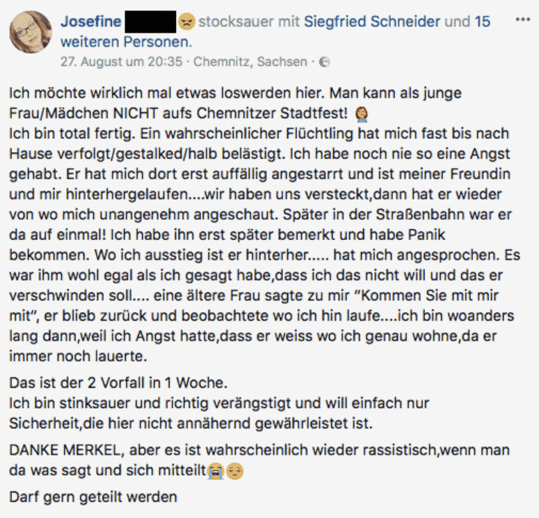 Sex-Dschihad in Chemnitz: „Flüchtlinge“ stürmen Stadtfest – Medien schweigen und zensieren