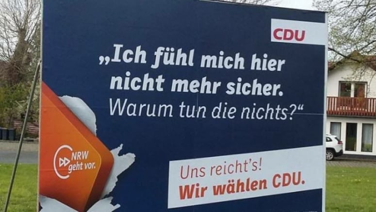 Ist Merkel schizophren? CDU erklärt "Sicherheit und Ordnung" zum zentralen Wahlkampf-Thema