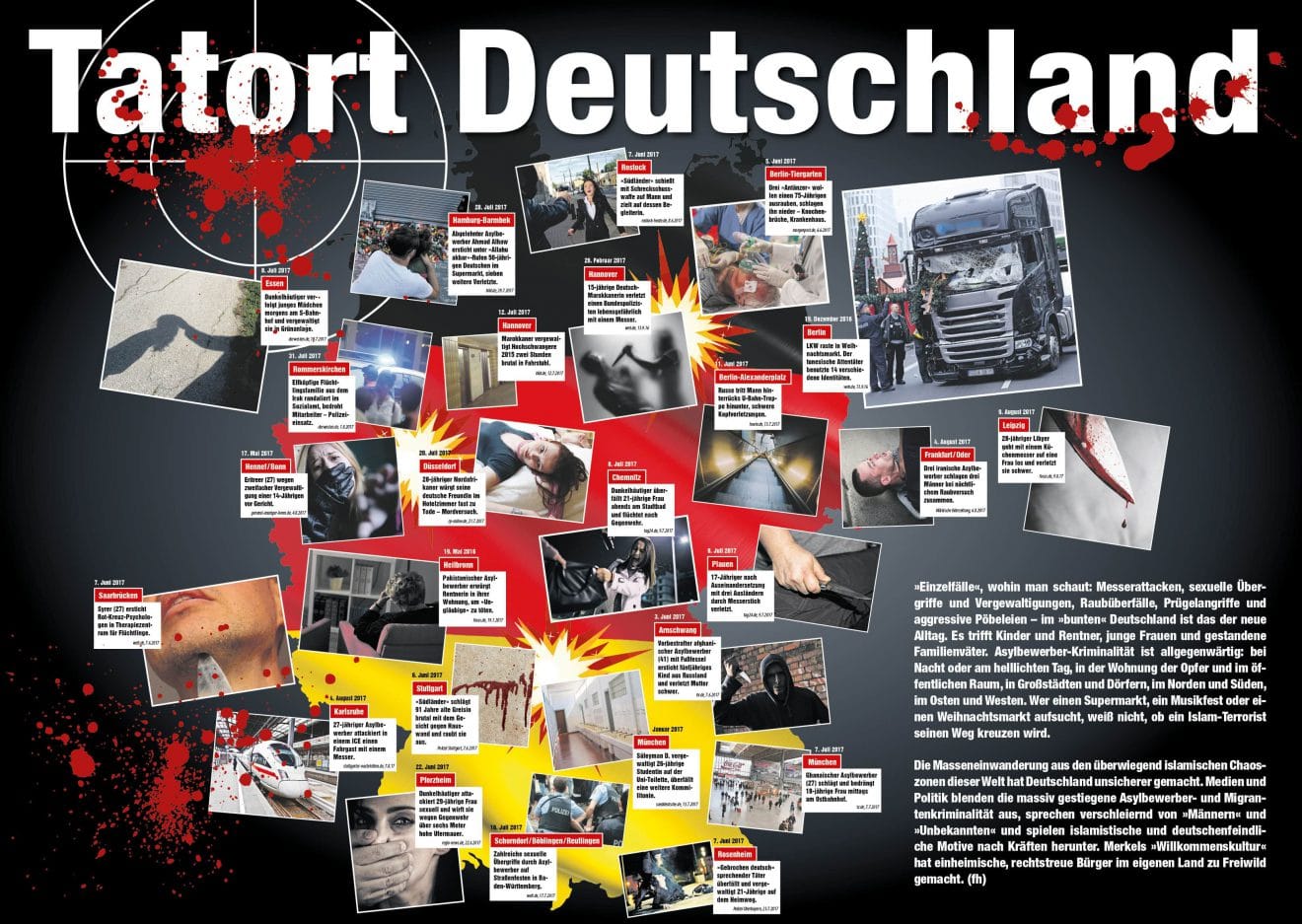 Tatort Deutschland: Mordrate unter Kanzlerin Angela Merkel um 100 Prozent gestiegen