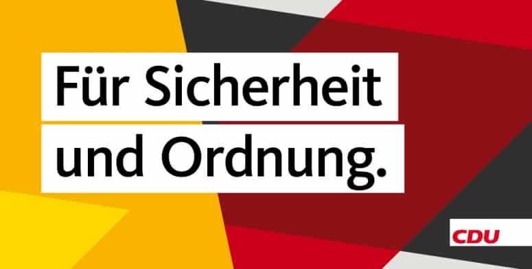 Ist Merkel schizophren? CDU erklärt "Sicherheit und Ordnung" zum zentralen Wahlkampf-Thema