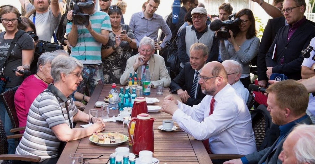 Schulz auf Wahlkampftour in Jena: SPD verbot Rentnern das Thema Flüchtlinge anzusprechen