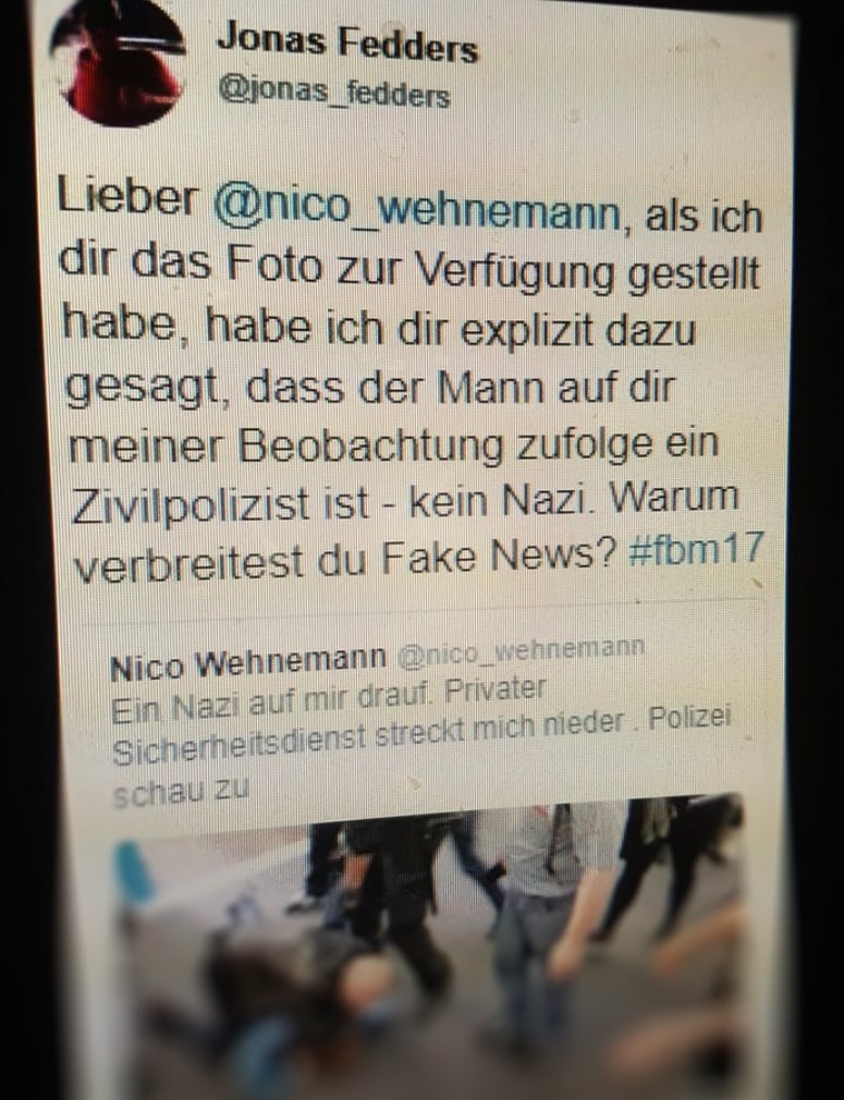 Lügenpresse in Aktion: Deutsche Medien erfinden "Nazi-Angriff" auf der Frankfurter Buchmesse