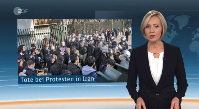 Irre Propaganda-Show: ZDF heute-Nachrichten hetzt mit gefälschten Videomaterial gegen den Iran