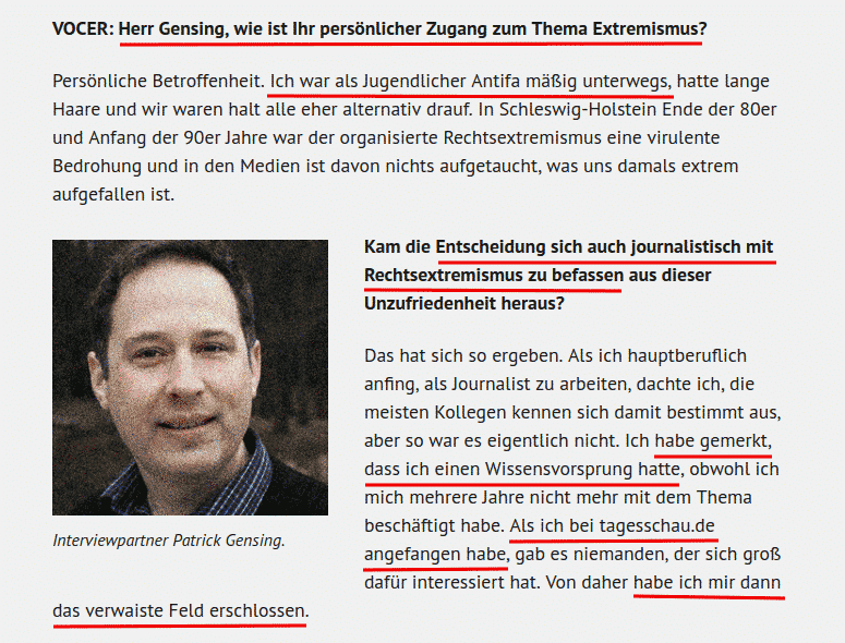 Aufgedeckt: ARD-"Faktenfinder" Patrick Gensing ist Mitglied der linksterroristischen ANTIFA