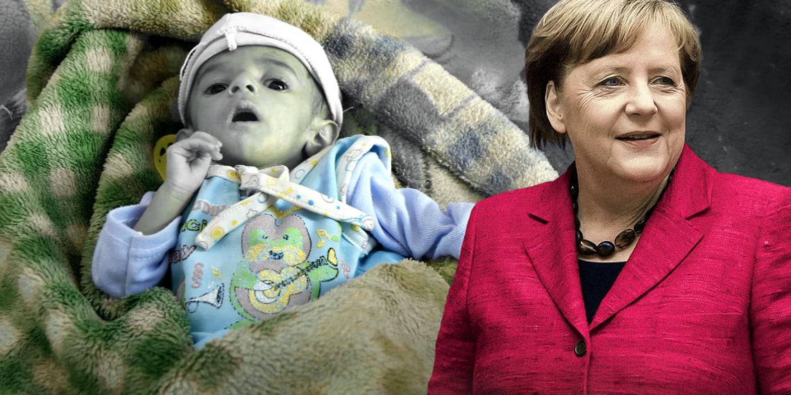 Merkel hilft bei Massenmord im Jemen: Araber töten mit deutschen Waffen alle 10 Minuten ein Kind