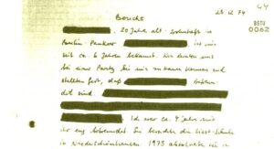 „Vier Jahre eng befreundet“ – Handschriftlicher Bericht Kahanes über eine Jugendfreundin