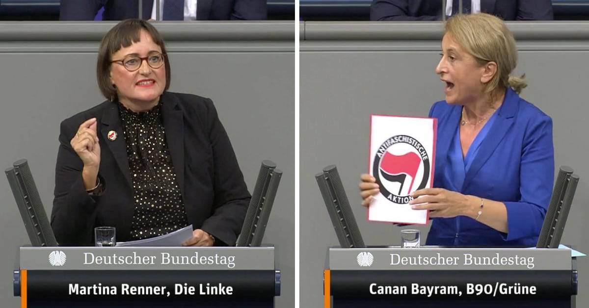 Skandal im Bundestag: Danke, Antifa! Stalinistin Martina Renner huldigt Linksterroristen