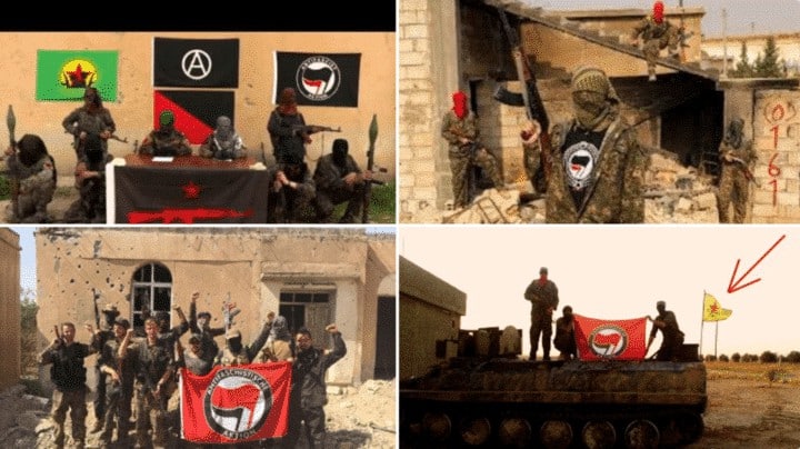 Antifa-Mitglieder in Syrien.