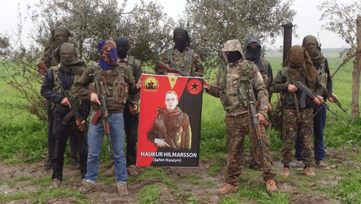Europäische Antifa-Mitglieder in Syrien. 