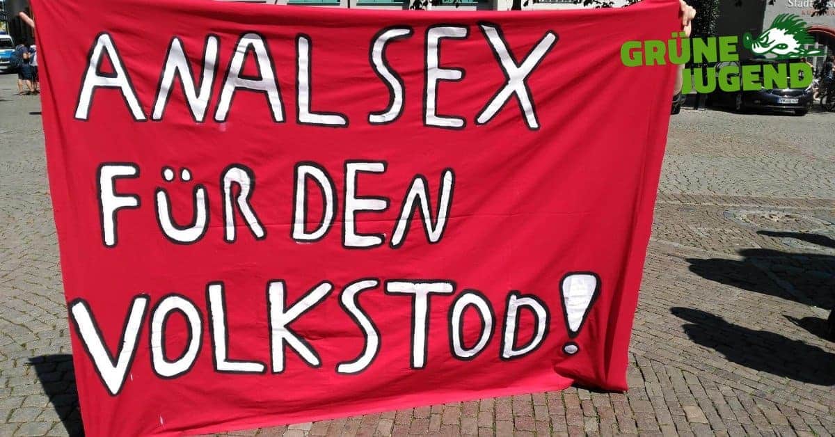 Wer wählt diese degenerierte Partei?: Grüne Jugend fordert "Analsex für den Volkstod"