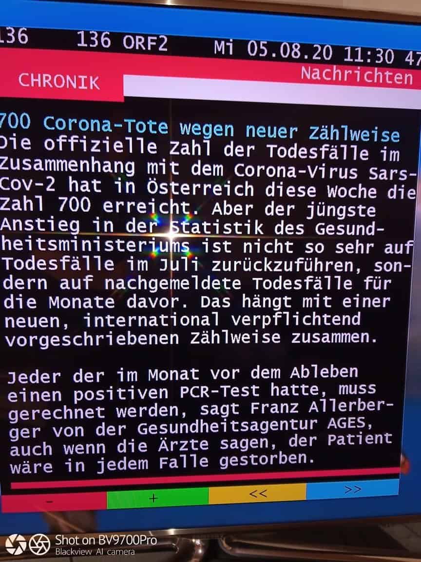 Bildschirmtext von ORF2