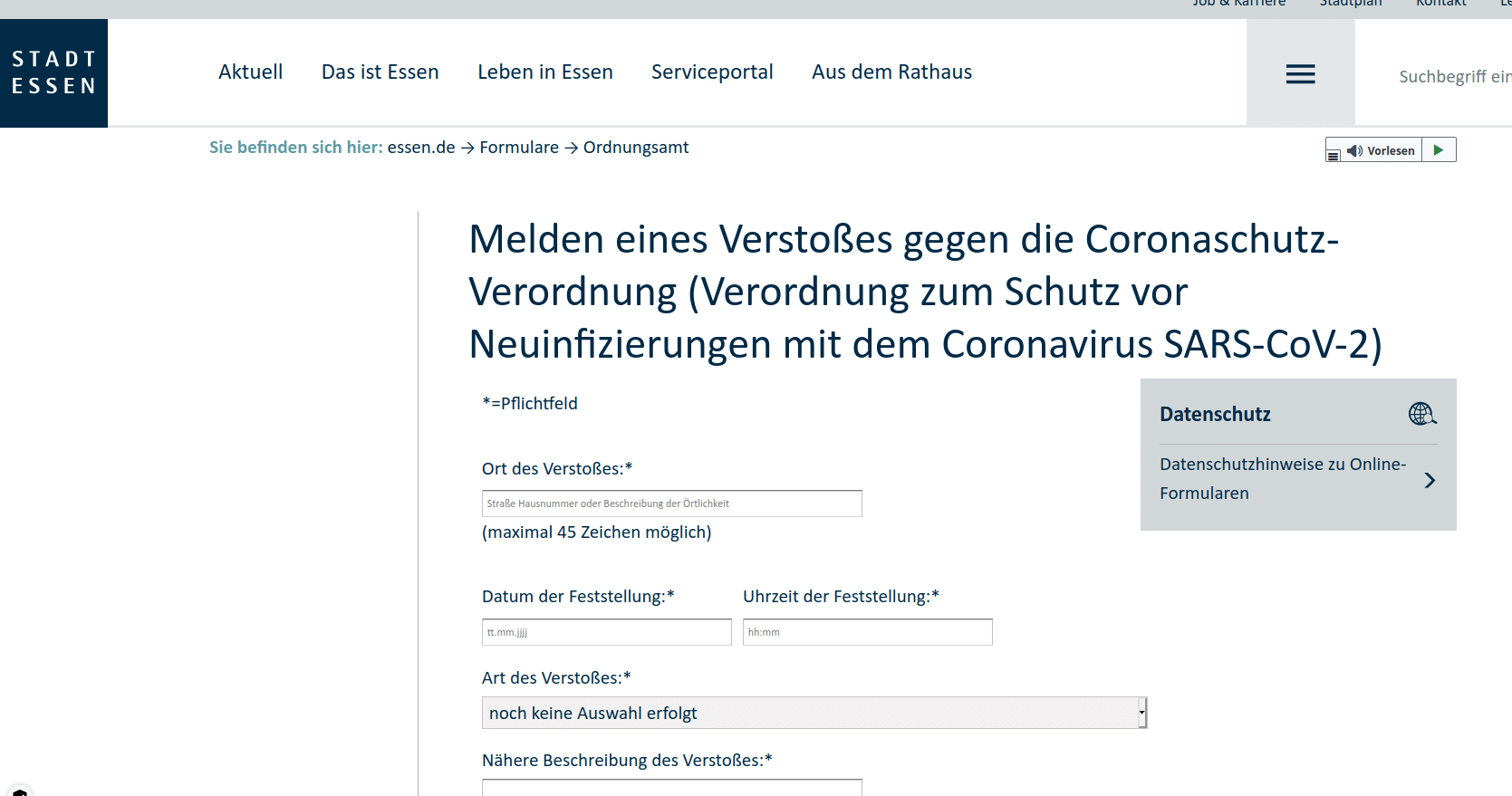 Denunziation leicht gemacht...