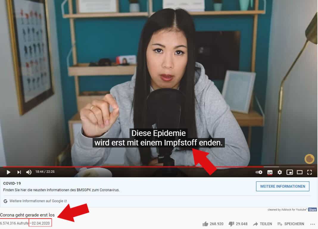 Subtile Impfstoff-Propaganda auf YouTube: maiLab – Schützen Sie Ihre Kinder vor dieser Frau