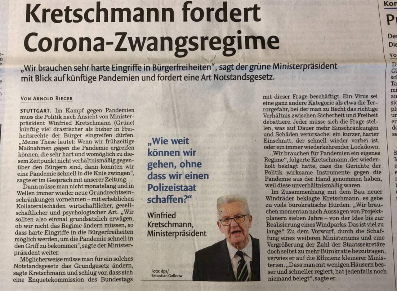 Corona-Zwangsregime: Beugehaft für Impfverweigerer und Schlagstöcke gegen Querdenker