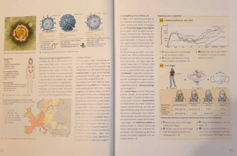 Schulbuch: Blickpunkt Biologie, Seite 22/23