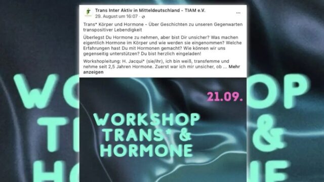 Steuerfinanziert: Trans-Verein veranstaltet Hormon-Workshop