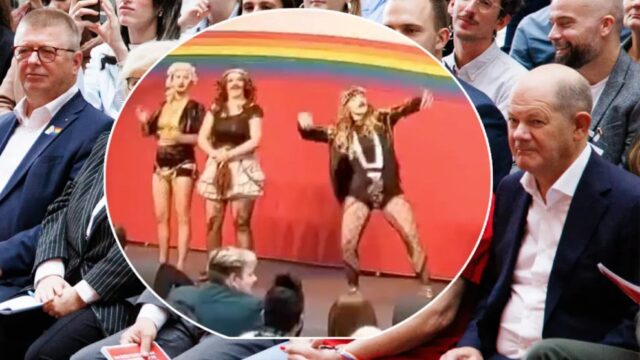 Scholz entzückt: Perverse Trans-Show mitten im Bundestag
