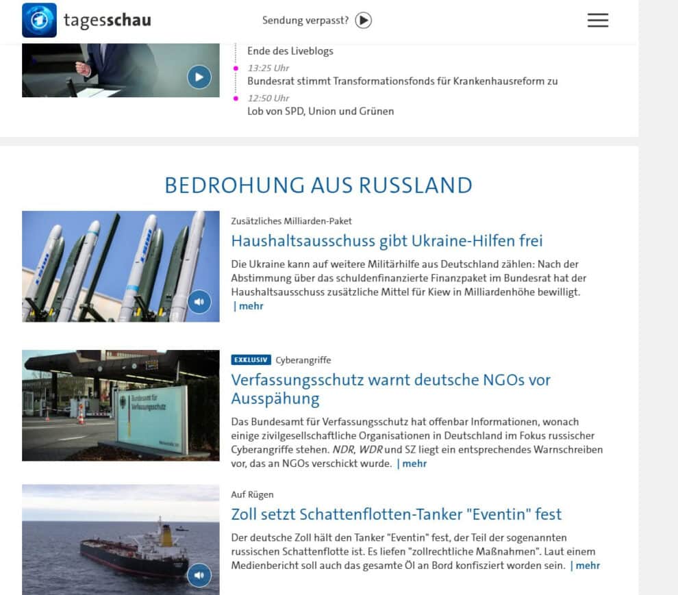 Deutschland plant einen Krieg gegen Russland