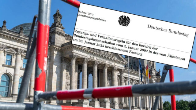 Die Politbombe in Anlage 3 -  Neue Hausordnung des Bundestags