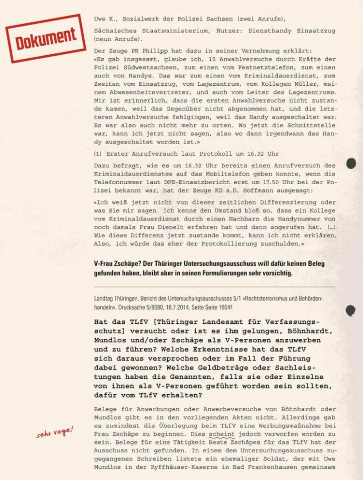 Das Mädchen und der Agent: Zschäpes Kontakte zum Geheimdienst