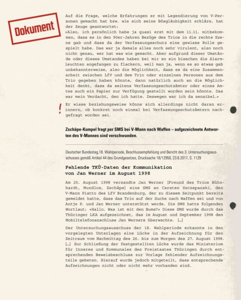 Das Mädchen und der Agent: Zschäpes Kontakte zum Geheimdienst