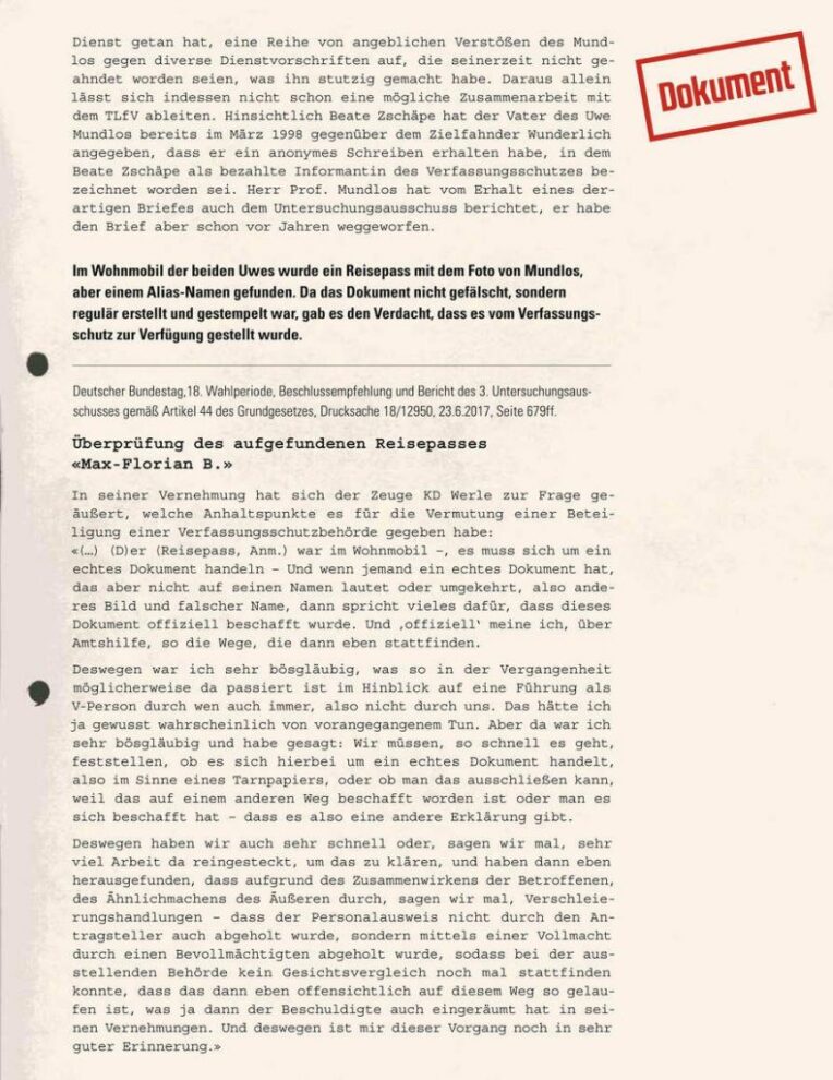 Das Mädchen und der Agent: Zschäpes Kontakte zum Geheimdienst