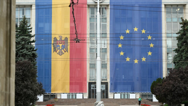 Aasgeier über Chișinău