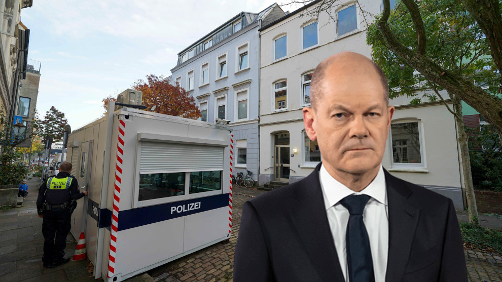 Für zwei Millionen Euro: Polizei bewacht leere Scholz-Wohnung