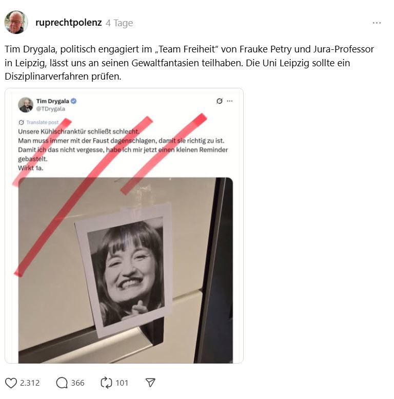 Kühlschranktür-Affäre: Tourette-Heidi entdeckt die Opferrolle