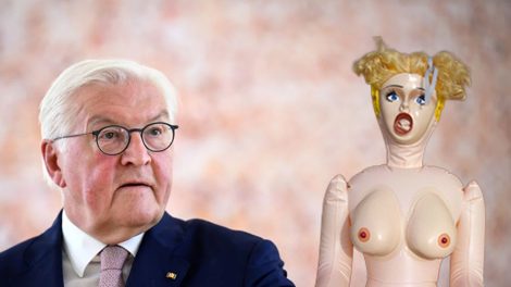 Bitte was? Obszöne Sexpuppe zieht bei Steinmeier ein!